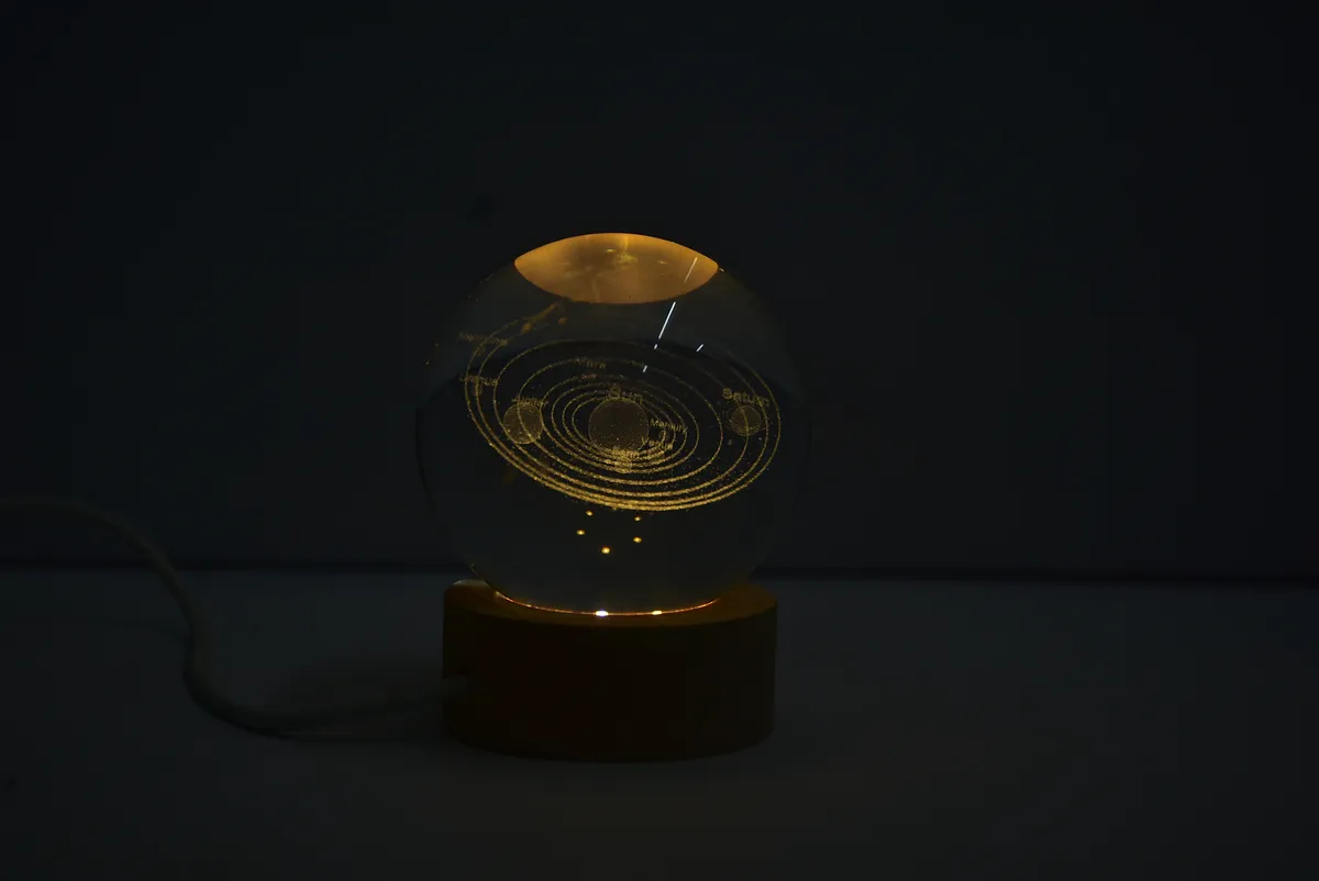 Solar System Crystal Ball Night Light 2