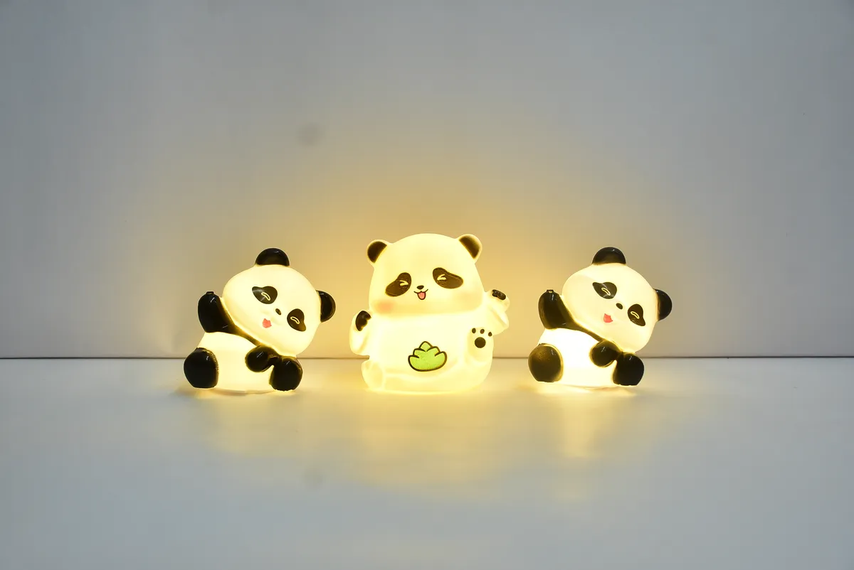 Cute Panda Glowing Figurines