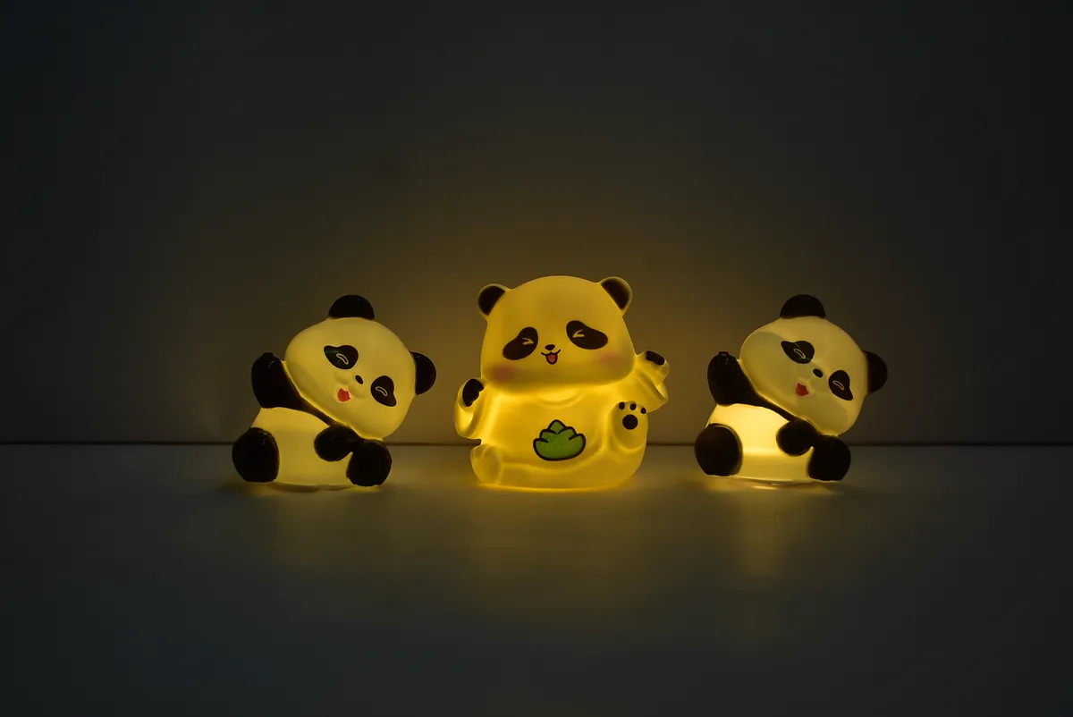 Cute Panda Glowing Figurines 4