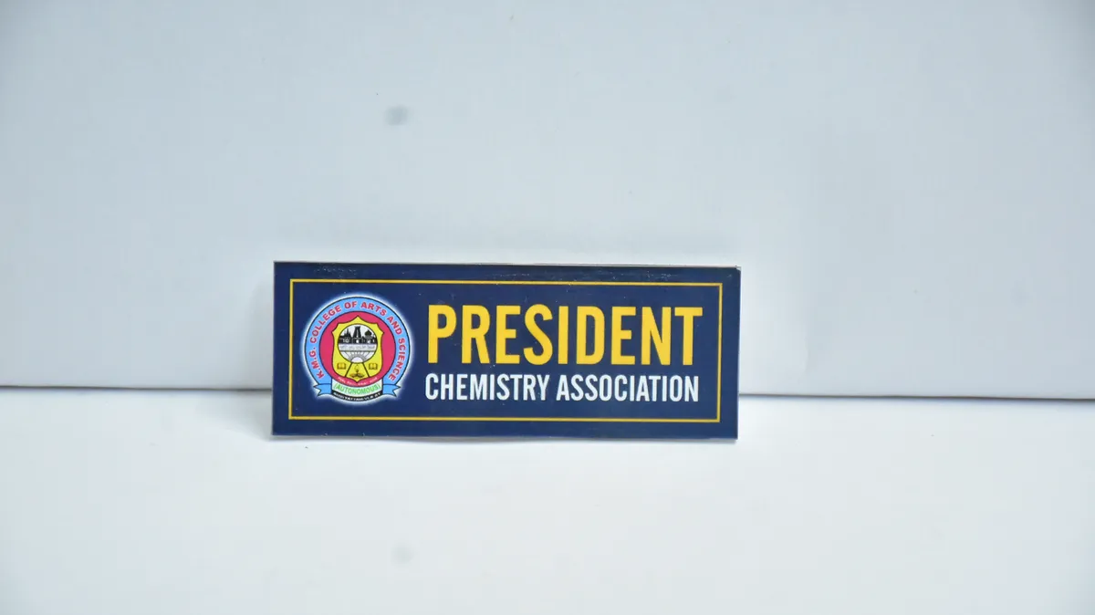 Custom Photo Magnetic Name Badge 2