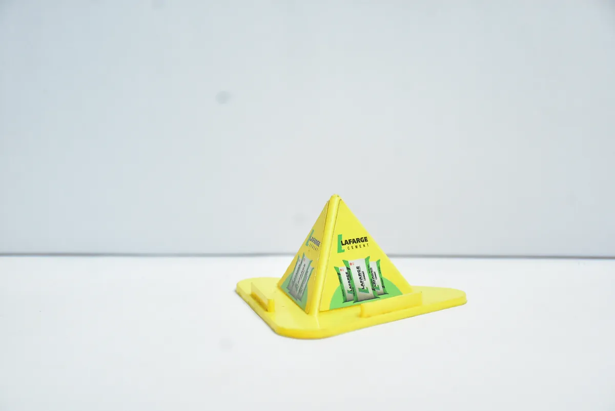 Yellow Plastic Pyramid